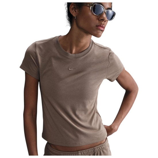 Nike Γυναικεία κοντομάνικη μπλούζα Sportswear Chill Knit Cropped T-Shirt